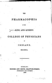 pharmacopoeiaof the King and Queens college of physicians in London, MDCCCL.