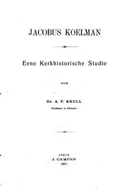 Jacobus Koelman by A. F. Krull