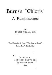 Burns's "Chloris" by James Maxwell Adams