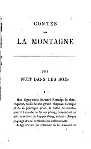 Cover of: Contes de la montagne by Emile Erckmann, Emile Erckmann