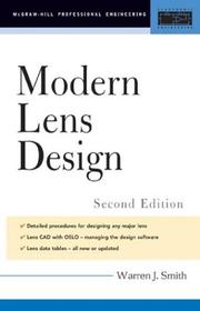 Cover of: Modern lens design