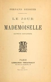 Cover of: jour de mademoiselle: saynète enfantine.