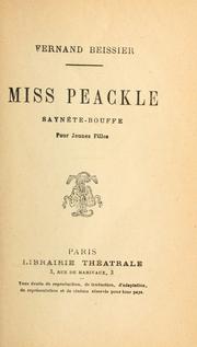 Cover of: Miss Peackle by Fernand Beissier