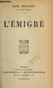 Cover of: émigré.