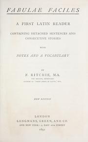 Cover of: Fabulae faciles by Francis Ritchie