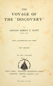 Cover of: The voyage of the Discovery by Robert Falcon Scott