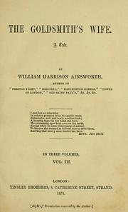Cover of: The goldsmith's wife by William Harrison Ainsworth