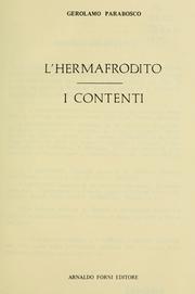 Cover of: L'  Hermafrodito [e] I Contenti