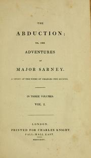 Cover of: The Abduction, or, The adventures of Major Sarney by 