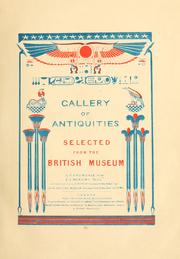 Cover of: Gallery of antiquities, selected from the British Museum