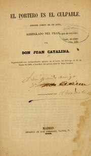 Cover of: portero es el culpable: juguete cómico en un acto