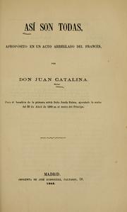 Cover of: Así son todas by Juan Catalina