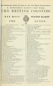 Cover of: The British colonies: their history, extent, condition and resources.