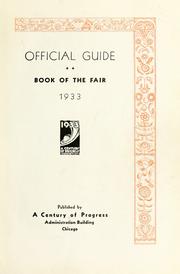 Cover of: Official guide by Century of Progress International Exposition (1933-1934 Chicago, Ill.)