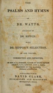 Cover of: The psalms and hymns by Isaac Watts