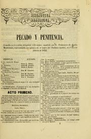 Cover of: Pecado y penitencia by Francisco de Paula Montemar