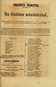 Cover of: La ilusión ministerial by Francisco de Paula Montemar