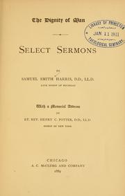 Cover of: The dignity of man by Samuel Smith Harris