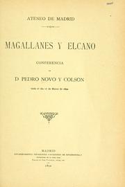 Cover of: Magallanes y Elcáno: conferencia