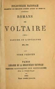 Cover of: Romans. by Voltaire