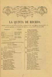 Cover of: La quinta de recreo by José Mazo, José Mazo