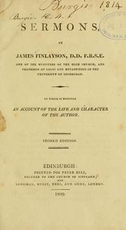 Cover of: Sermons by James Finlayson