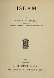 Cover of: Islam by Annie H. Small