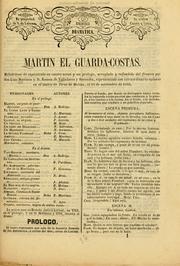 Cover of: Martin el guarda-costas: melodrama de espectáculo en cuatro actos y un prologo