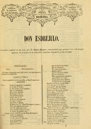 Cover of: Don Esdrújulo: zarzuela en un acto