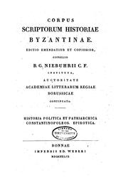 Cover of: Historia politica et patriarchica Constantinopoleos ; Epirotica