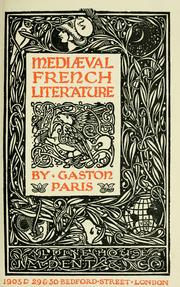 Cover of: Mediæval French literature