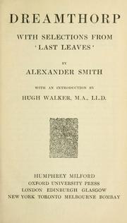 Cover of: Dreamthorp by Alexander Smith