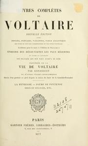 Cover of: Oeuvres complètes de Voltaire by Voltaire