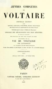 Cover of: Oeuvres complètes de Voltaire by Voltaire