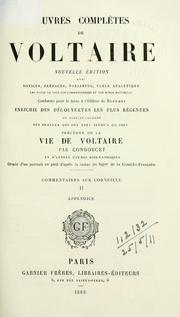 Cover of: Oeuvres complètes de Voltaire by Voltaire