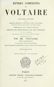 Cover of: Oeuvres complètes de Voltaire by Voltaire