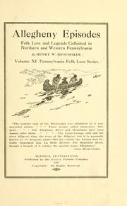 Cover of: Allegheny episodes