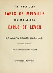 Cover of: The Melvilles: Earls of Melville and the Leslies, Earls of Leven