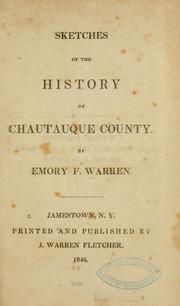 Cover of: Sketches of the history of Chautauque County