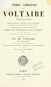 Cover of: Oeuvres complètes de Voltaire by Voltaire