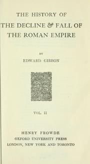 Cover of: The  history of the decline & fall of the Roman empire by Edward Gibbon