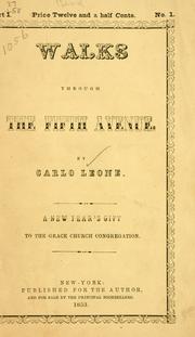 Cover of: Walks through the Fifth avenue