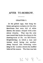 Cover of: After to-morrow | Robert Smythe Hichens