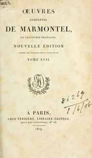 Cover of: Oeuvres complètes. by Jean François Marmontel