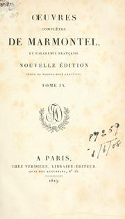 Cover of: Oeuvres complètes.