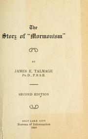 Cover of: The story of "Mormonism" by James Edward Talmage, James Edward Talmage