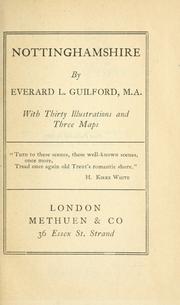 Cover of: Nottinghamshire. by Everard L. Guildford