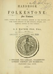 Cover of: A handbook of Folkestone by S. J. Mackie