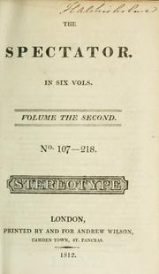 The Spectator by Joseph Addison, Sir Richard Steele