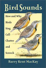 Cover of: Bird Sounds by Barry Kent MacKay